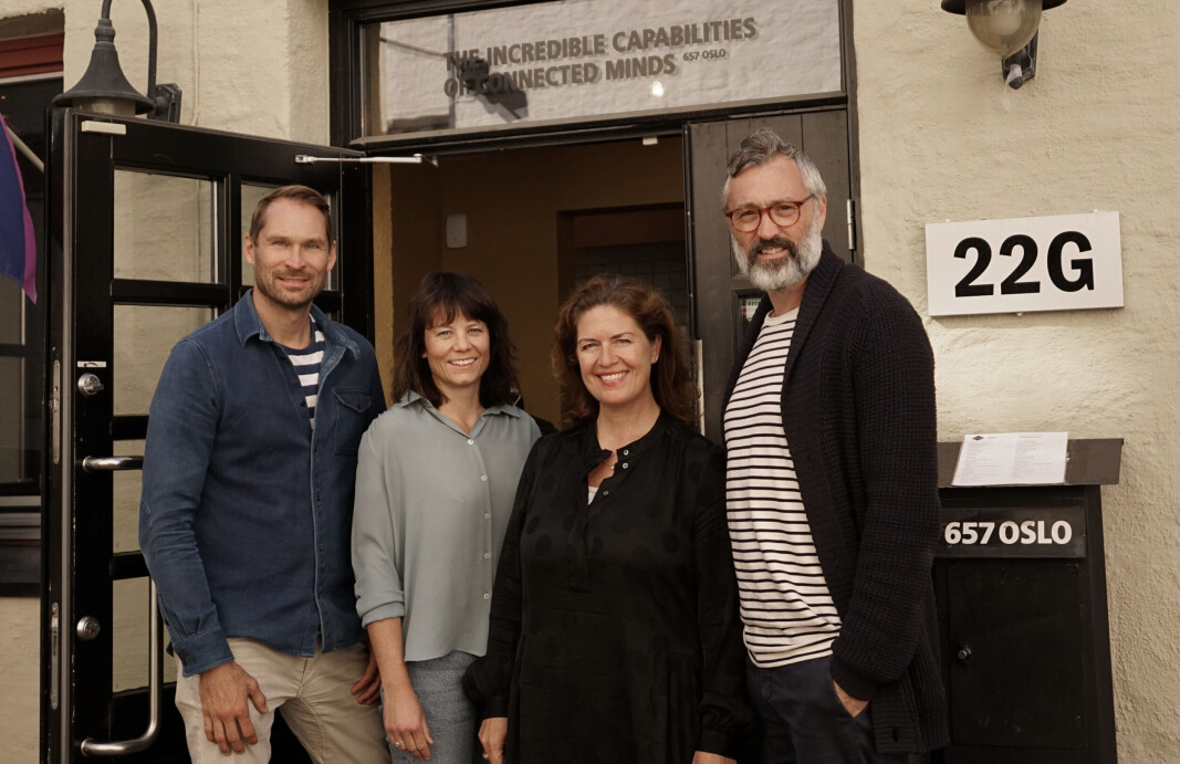 This is the Board of Directors of 657 OSLO: Preben Sander, Anniken Fjelberg, Joachim Levin and Camilla Watz Johannessen. Anniken and Joachim co-founded 657 OSLO in 2012. This is the Board of Directors of 657 OSLO: Preben Sander, Anniken Fjelberg, Joachim Levin and Camilla Watz Johannessen. Anniken and Joachim co-founded 657 OSLO in 2012.