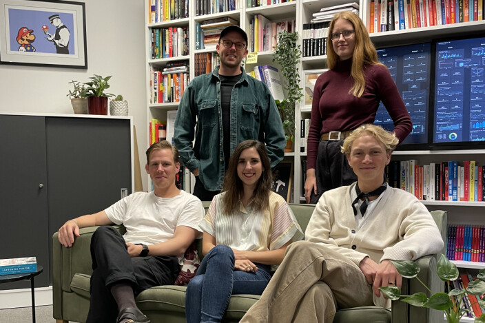 Bookis' nye produktteam. Bookis' nye produktteam.