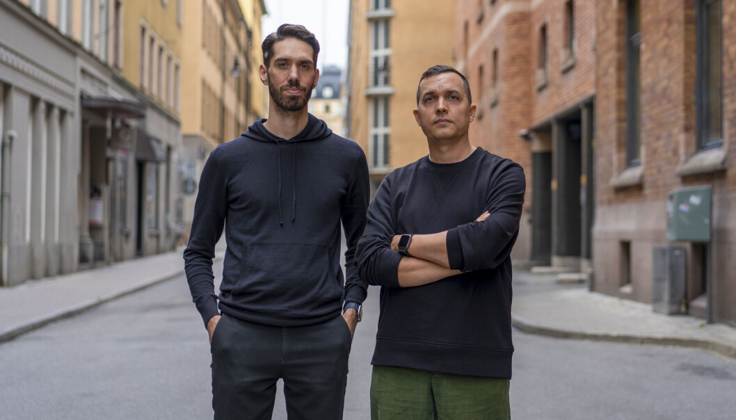 Gründere i Steep Johan Baltzar og Nino Höglund Gründere i Steep Johan Baltzar og Nino Höglund