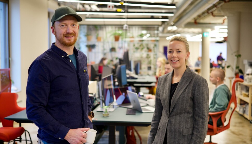 Sigve Barstad-Ølnes, Business Director Iterate, og Martina Asplund, daglig leder og med-grunder av Arkivet.