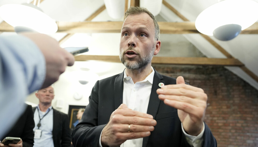 SV-leder Audun Lysbakken presenterte SV sitt alternative statsbudsjett fredag.