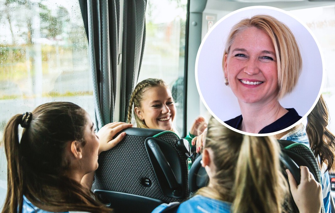 Sharebus vil gjøre det enkelt å leie en buss sammen. Tjenesten tar seg av alt fra forespørsel til betaling. – Mye mobilitet dreier seg i dag om scootere og kortere transportetapper. Svært få har sett på de lengre reiser og gruppereiser, sier finansdirektør Anne B. Knudtzon. Sharebus vil gjøre det enkelt å leie en buss sammen. Tjenesten tar seg av alt fra forespørsel til betaling. – Mye mobilitet dreier seg i dag om scootere og kortere transportetapper. Svært få har sett på de lengre reiser og gruppereiser, sier finansdirektør Anne B. Knudtzon.