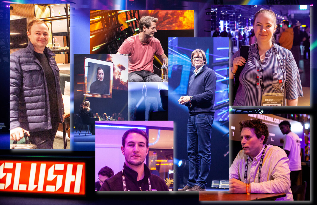 Alle var på Slush. Fr.v. Magne Uppman, Snø Ventures, Sanna Marin, satsminister Finland, Sebastian Siemiatkowski, Klarna, Niklas Zennström, Atomico, Anzhelika Osmanova, Lendwill, Under f.r.v. Amir Folkestad Habhab, Marketer Technologies og Jakob Bergvik Aure, Keenious. Alle var på Slush. Fr.v. Magne Uppman, Snø Ventures, Sanna Marin, satsminister Finland, Sebastian Siemiatkowski, Klarna, Niklas Zennström, Atomico, Anzhelika Osmanova, Lendwill, Under f.r.v. Amir Folkestad Habhab, Marketer Technologies og Jakob Bergvik Aure, Keenious.