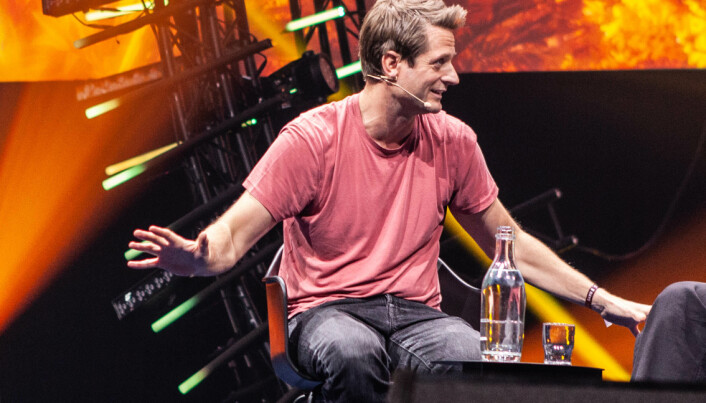 Klarna-sjef Sebastian Siemiatkowski var på godt humør tross tøffe tider. Klarna-sjef Sebastian Siemiatkowski var på godt humør tross tøffe tider.