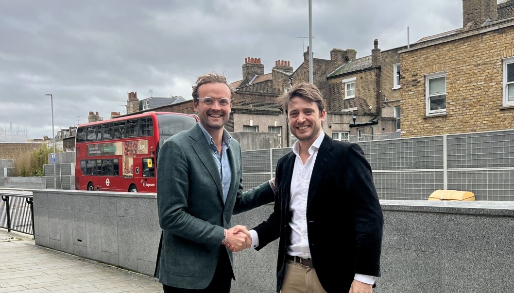 Dr.Dropin-topp Daniel Sørli (t.v.) gjør sin inntreden i det britiske markedet. Dr.Dropin-topp Daniel Sørli (t.v.) gjør sin inntreden i det britiske markedet.