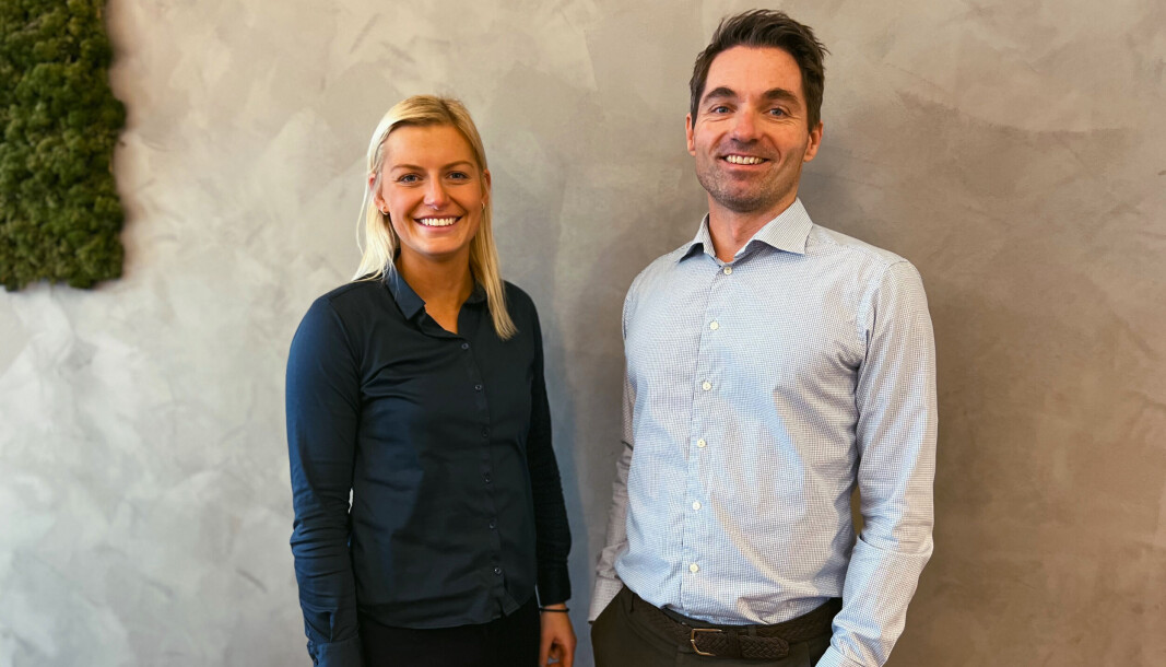 Marie Wagle og Roger Haugland i Retailhub. Marie Wagle og Roger Haugland i Retailhub.
