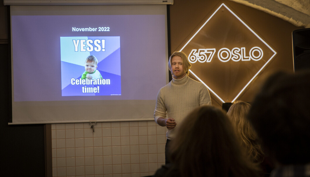 Magnus Arveng fortalte på årets Creative Tech-konferanse at det nå er tid for å feire, etter årevis med hardt arbeid. Magnus Arveng fortalte på årets Creative Tech-konferanse at det nå er tid for å feire, etter årevis med hardt arbeid.