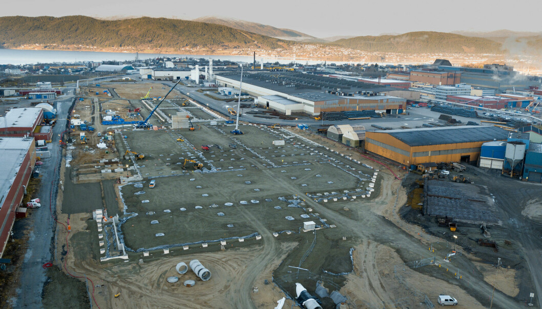 Anlegget for Freyrs fabrikk i Rana november 2022
