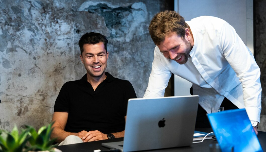 Nicholas fra Tinga and Marius fra Flow Ventures. Nicholas fra Tinga and Marius fra Flow Ventures.