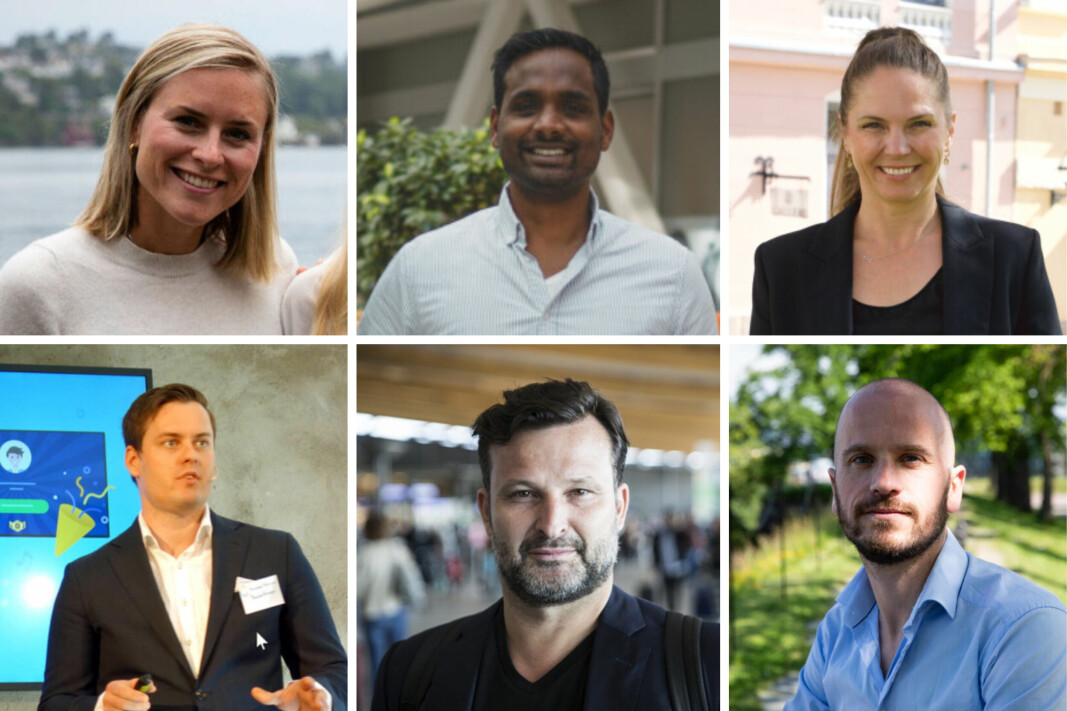 F.v. oppe: Hilde Kristin Nøding Njøten, Daro Navaratnam og Linn-Cecilie Linnemann. Nede: Sindre Haaland, Are Traasdahl, Jan Børge Sagmo. F.v. oppe: Hilde Kristin Nøding Njøten, Daro Navaratnam og Linn-Cecilie Linnemann. Nede: Sindre Haaland, Are Traasdahl, Jan Børge Sagmo.