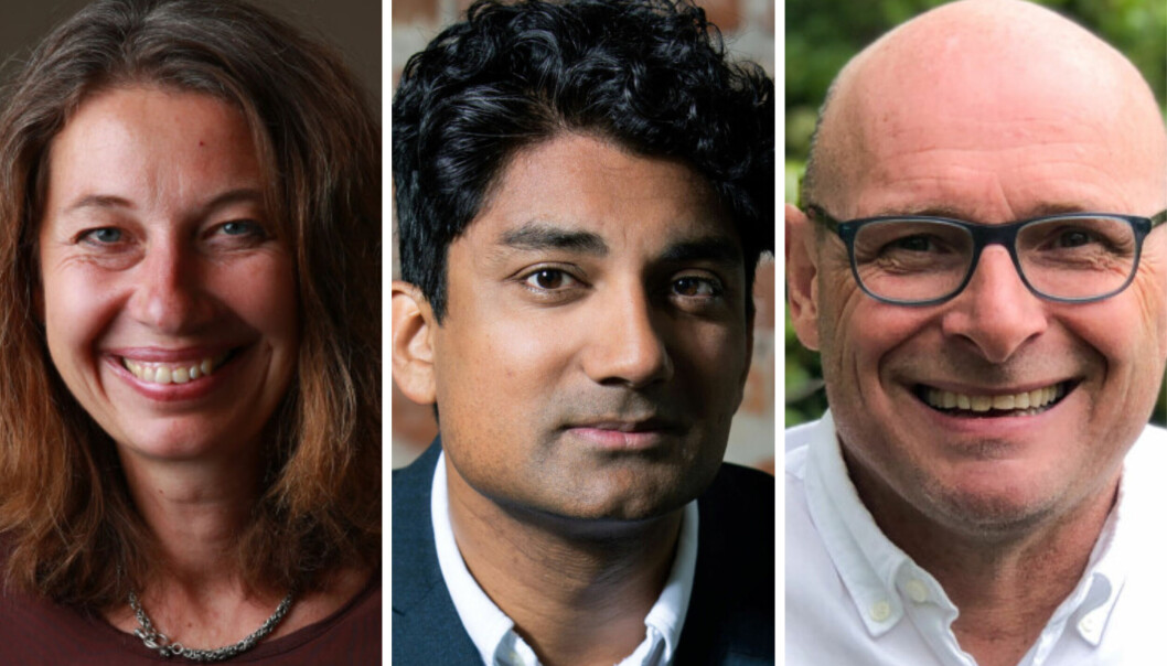 Silvija Seres, Murshid M. Ali og Geir Førre. Silvija Seres, Murshid M. Ali og Geir Førre.