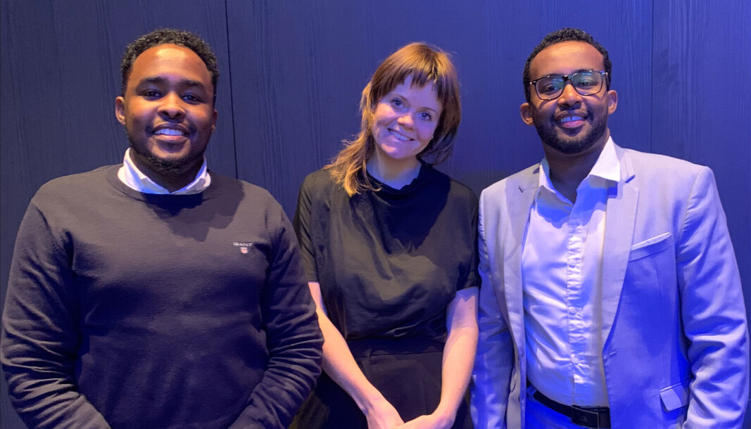 Abdimaalik Abdirahman, Sophie Arntsen og Mohammed Abdelqadir i Digna, et oppstartsselskap som vil gjøre offentlig informasjon lettere å finne og forstå for flerkulturelle. Abdimaalik Abdirahman, Sophie Arntsen og Mohammed Abdelqadir i Digna, et oppstartsselskap som vil gjøre offentlig informasjon lettere å finne og forstå for flerkulturelle.