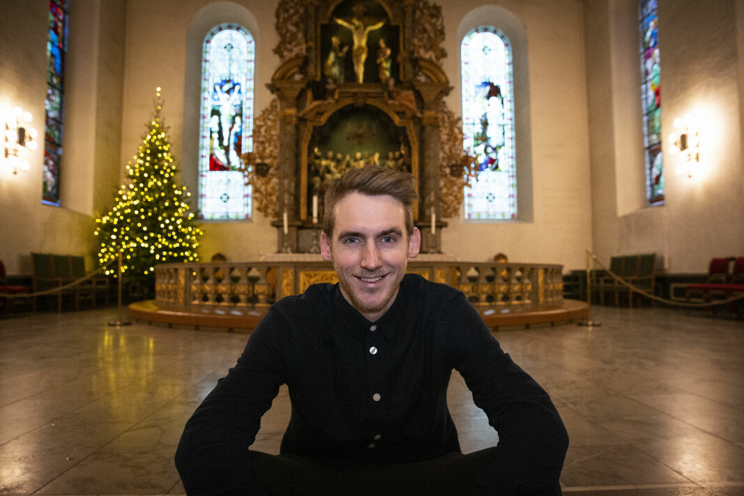 Bjørnulf Tveit Benestad bor i Oslo nå, og har tilbragt sine timer i Domkirken i hovestaden, I år feirer han jul hos familien i Trøndelag.