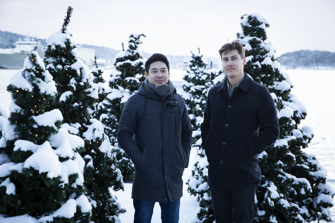 Thuc Hoang og Carl Christian Ellingsen (t.h.) lanserer ny tjeneste. Thuc Hoang og Carl Christian Ellingsen (t.h.) lanserer ny tjeneste.