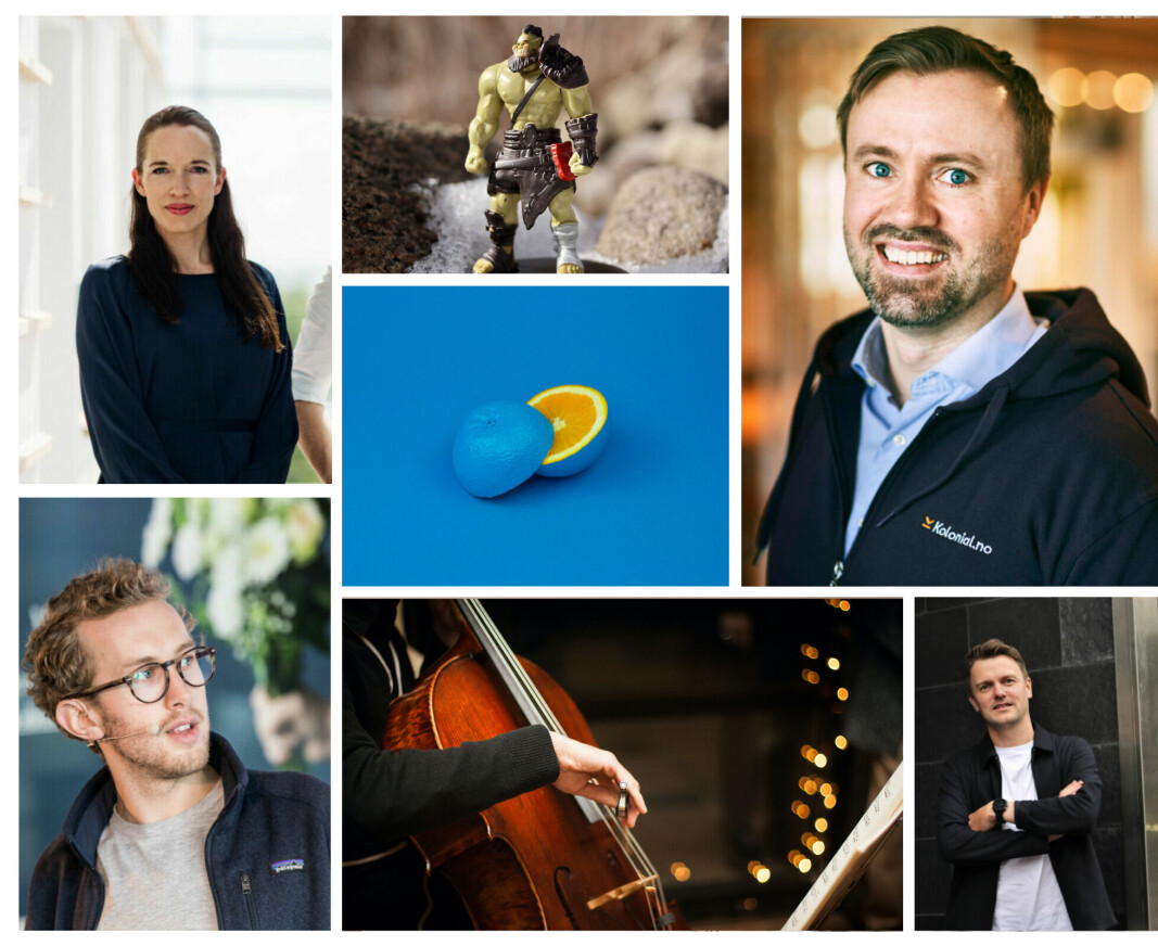 Fra øverst til venstre med klokken: Ingrid Dynna i Nomy, Oda-gründer Vegard Vik, Wanda-gründer Mathias Hovet og Askeladden-gründer Martin Schütt. Fra øverst til venstre med klokken: Ingrid Dynna i Nomy, Oda-gründer Vegard Vik, Wanda-gründer Mathias Hovet og Askeladden-gründer Martin Schütt.