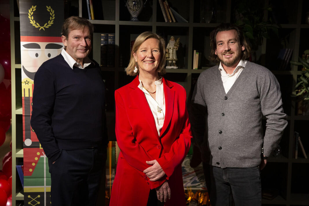 Øistein Grevskott Larsen (t.v.), Ida Melbye-Larsen og Ben Christensen bygger styrerekrutteringsverktøyet Aboard. Øistein Grevskott Larsen (t.v.), Ida Melbye-Larsen og Ben Christensen bygger styrerekrutteringsverktøyet Aboard.