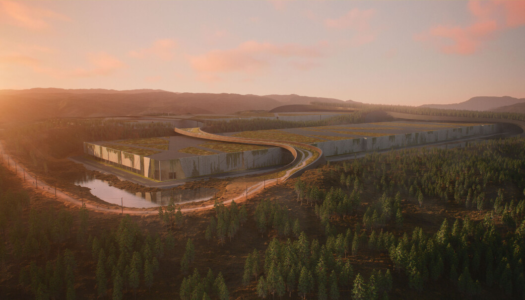 Illustrasjonen viser fabrikken og industriområdet. Illustrasjonen viser fabrikken og industriområdet.