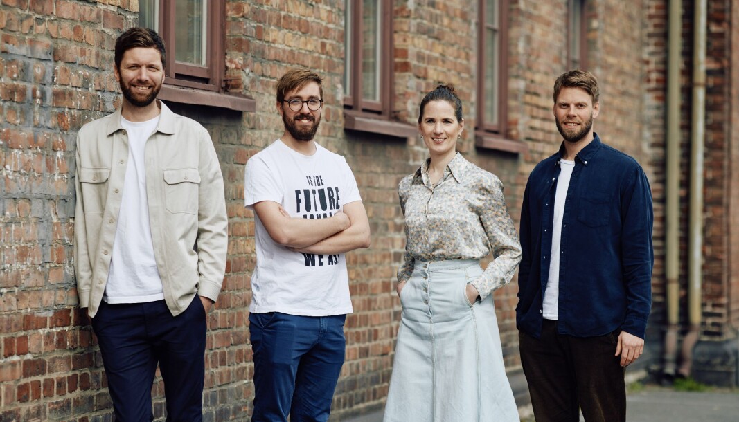 Equality Check-teamet, ved Lars Magnus Øksnes, Iver Skjervum-Karlsen, Marie Louise Sunde, Anders Holm Sommerhein. Selskapet henter nå 16 millioner kroner fra blant annet Alliance Ventures og Unconventional Ventures. Equality Check-teamet, ved Lars Magnus Øksnes, Iver Skjervum-Karlsen, Marie Louise Sunde, Anders Holm Sommerhein. Selskapet henter nå 16 millioner kroner fra blant annet Alliance Ventures og Unconventional Ventures.