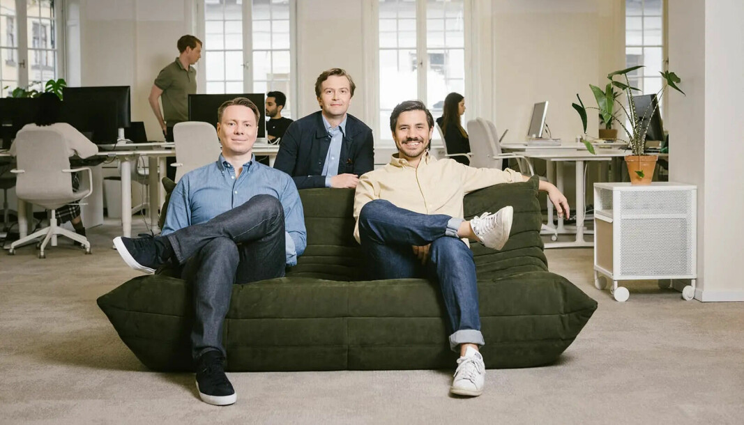 Anyfin ble grunnlagt i 2017 av Sven Perkmann (t.v.), Filip Polhem og Mikael Hussain,.