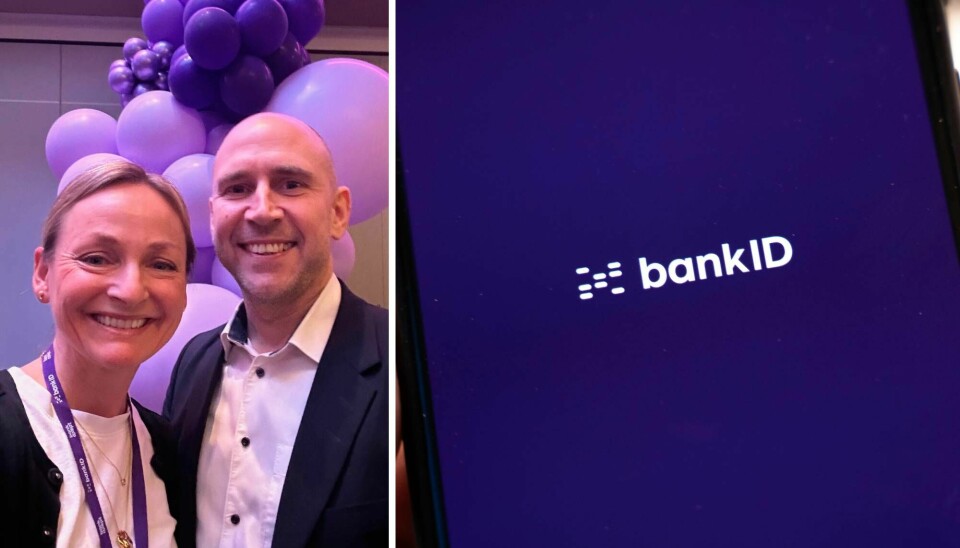 Liv Freihow er ansatt i BankID BankAxept. Her med daglig leder Øyvind Brekke.