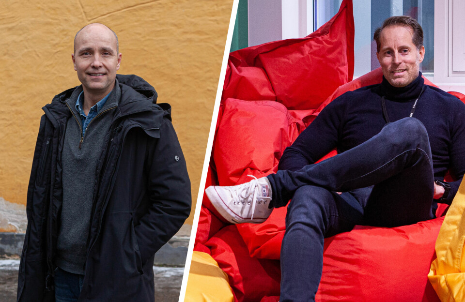 Perx-sjef Lars Hafstad t.v. begynner å samarbeide med Christoffer Andvig i Neonomics.