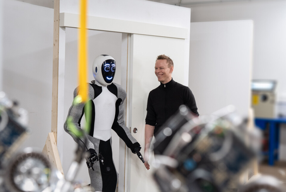 Amerikanske investorer har falt for denne androioden og gründer Bernt Øivind Børnich i 1X Technologies.