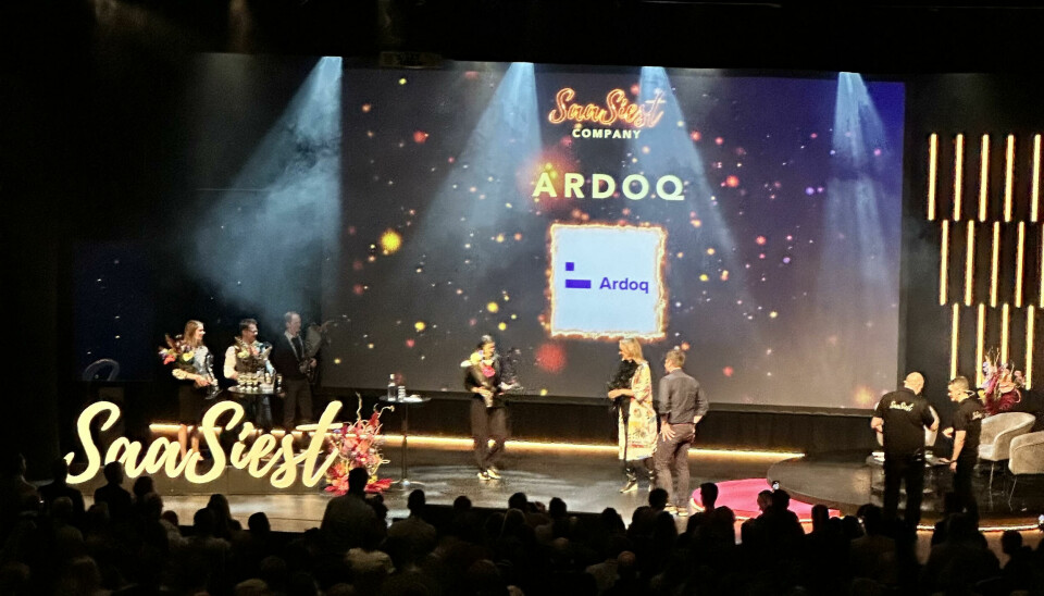 Ardoq-gründer Erik Bakstad mottok prisen som årets selskap under Saasiest i Malmø denne uken.
