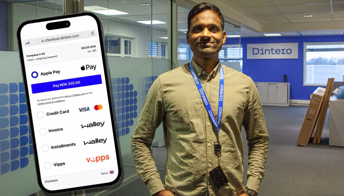 Dintero åpner for «checkout» med Apple Pay