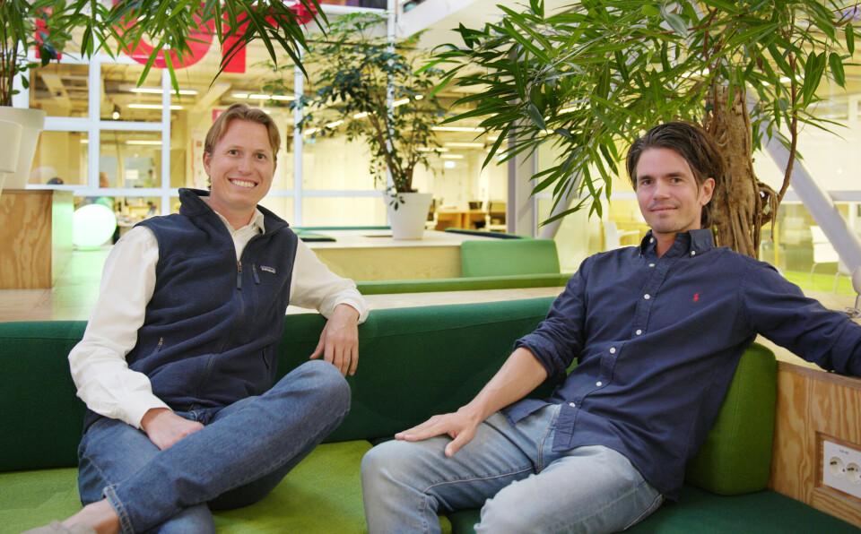 Benjamin Haskel og Nicolai Q Hjorth i fintech-startupen Finit har nettopp gitt grønt lys til sine første kunder.