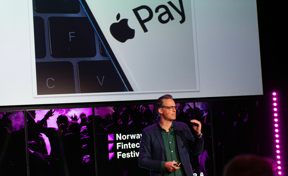 Even Westerveld, leder mennesker og merkevare i Vipps Mobilepay kom med my informasjon om Apple-krangelen Spå Norway Fintech Festival.