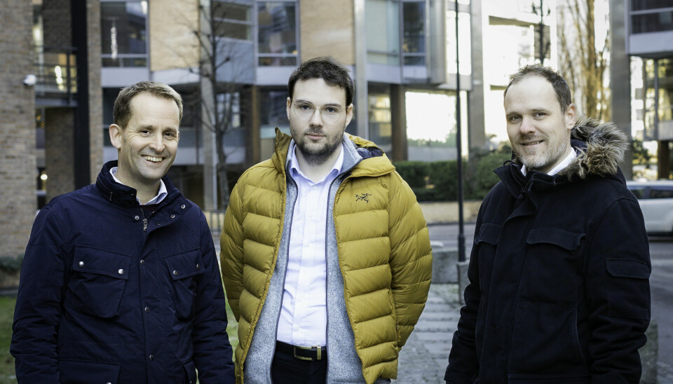 Daglig leder i Placepoint med co-founder Thomas Låver i midten og co-founder Jarle Bjørnbeth til høyre.