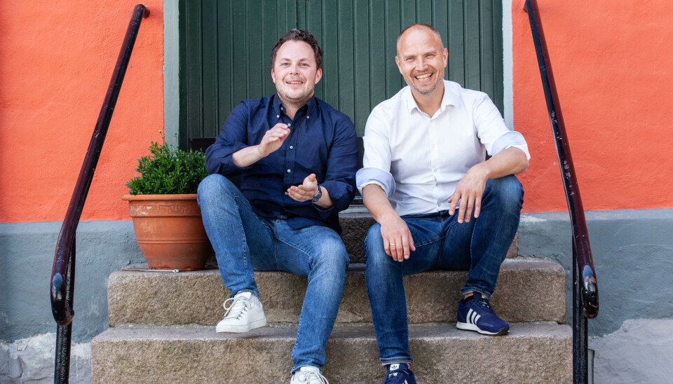 Jonas Lisgård gründer og daglig leder (t.v.) og Lars Vangen Jordet operativ sjef i Spense. Jonas Lisgård gründer og daglig leder (t.v.) og Lars Vangen Jordet operativ sjef i Spense.