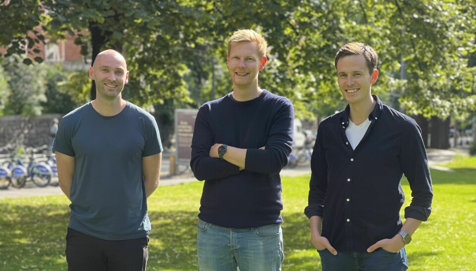 Gründerne og utviklerne bak Cardboard (fra venstre): Andreas Røyrvik, Stein Magnus Jodal og Jakob Gerhard Martinussen