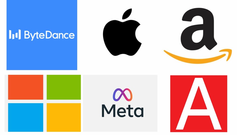 Dette er logoene til seks selskapene som nå er plukket ut som portvakter.