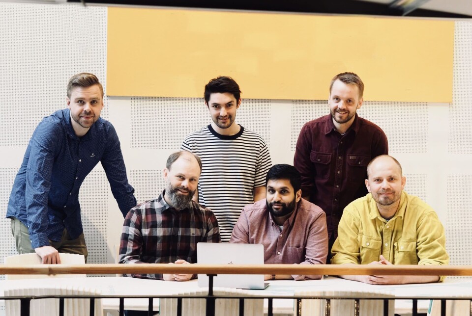 Teamet i Databutton. Daglig leder og medgründer Trygve Karper nederst til høyre.
