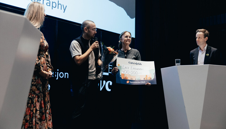 Lace Lithography vant prisen for Vestlandets beste idé under Innovasjonsuken OPP mandag.