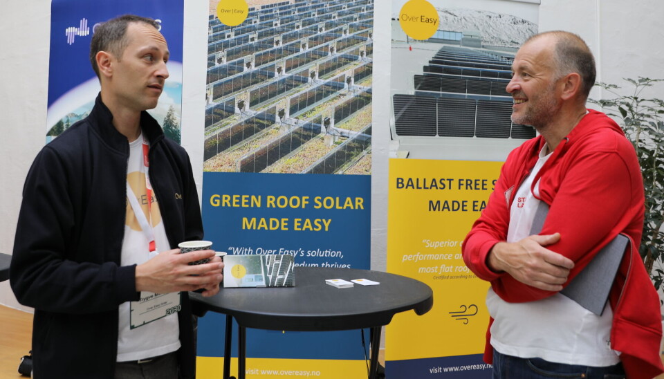 Over Easy: Trygve Mongstad CEO i Over Easy (t. v.) sammen med Per Einar Dybvik CEO i Startuplab.