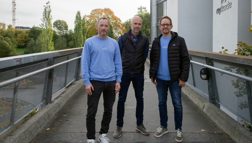 Gründerteam: Arnstein Teigene, Andreas Gulliksen og Karl-Erik Rønsen i Eliot.