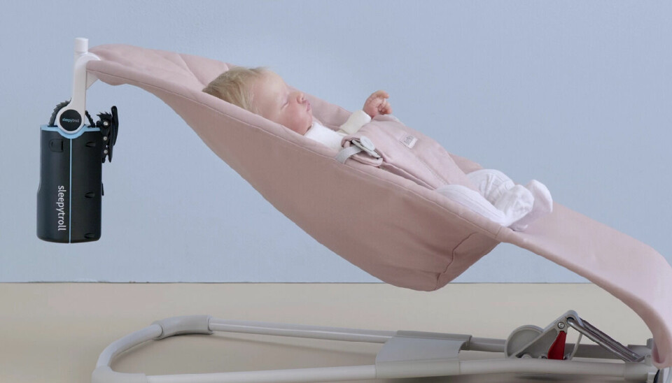 Sleepytroll vugger barnet i søvn i vognen, sengen, bilsetet og vippestolen.