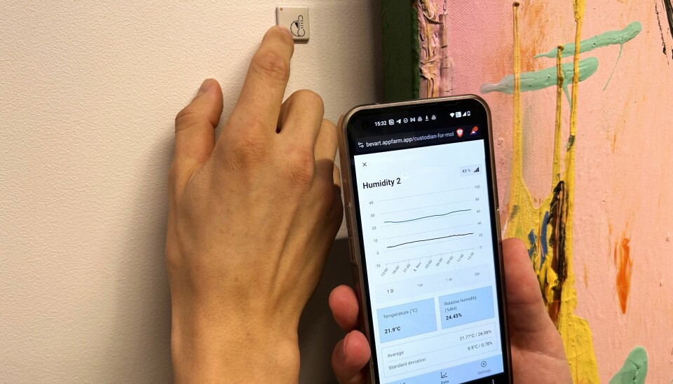 Sensor: Den lille sensoren fanger opp alt av data som trengs for klimaovervåking.