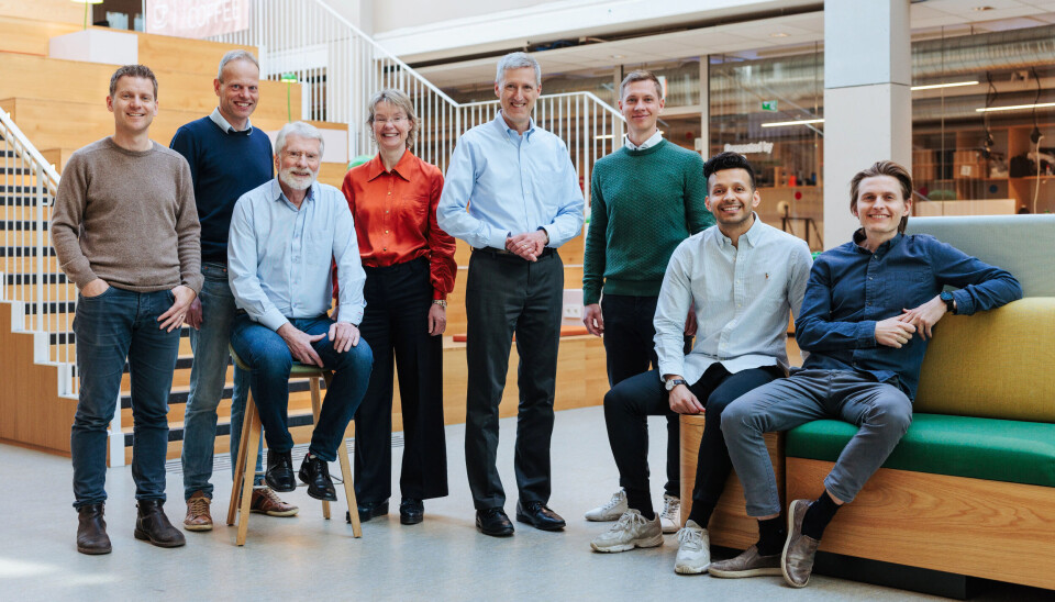 Teamet i Photoncycle. Gründer Bjørn Brandtzæg nummer to fra venstre.