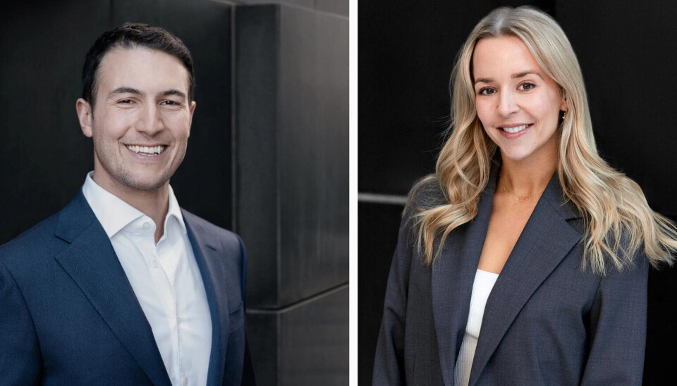 Marketer-gründer Amir Folkestad Habhab og Kaisa Eidet som er sjef i Marketer Real Estate Technologies.