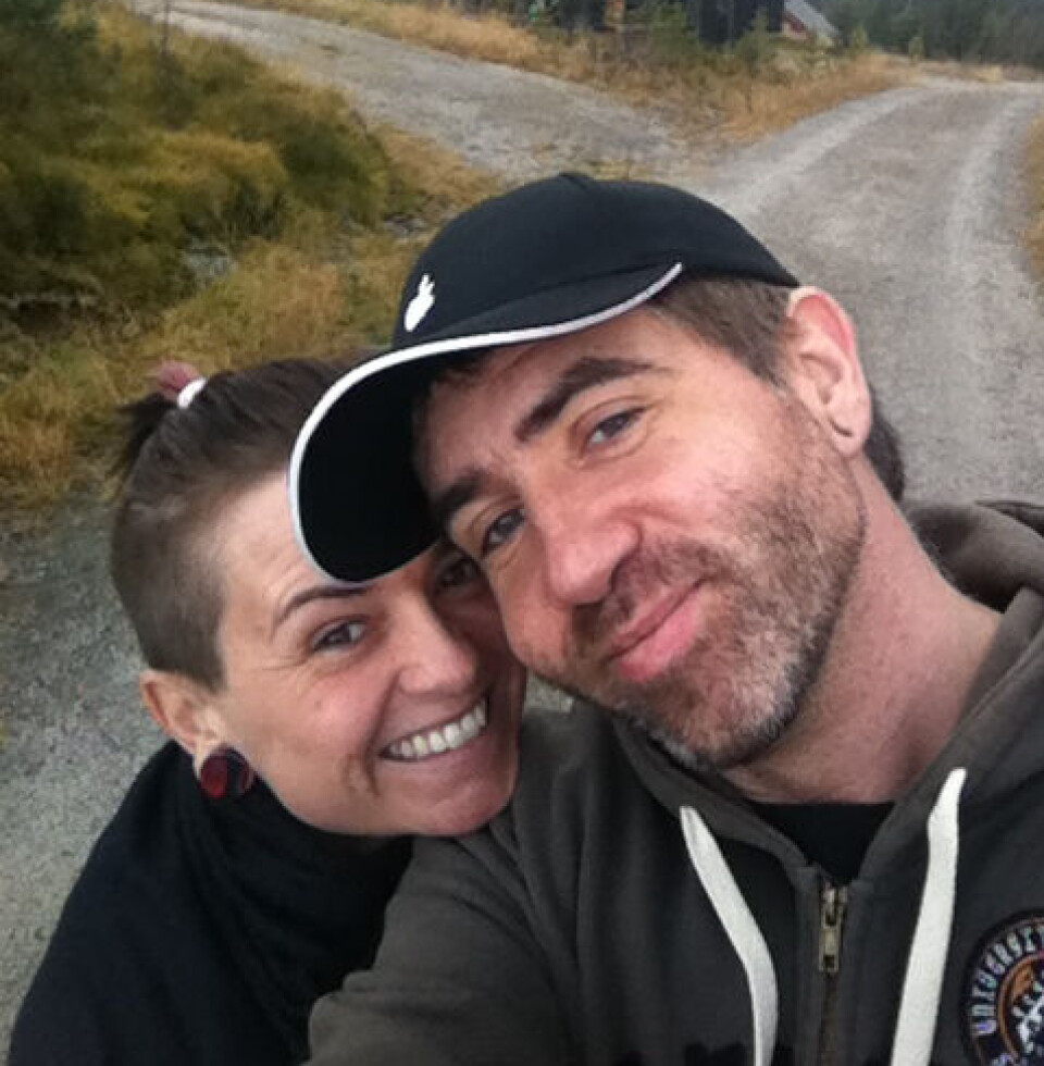 Ferskt: Her erBård Brænde og Siren Mjeldheim Brænde for 14 år siden, da de var nyforelsket og nettopp hadde møtt hverandre.