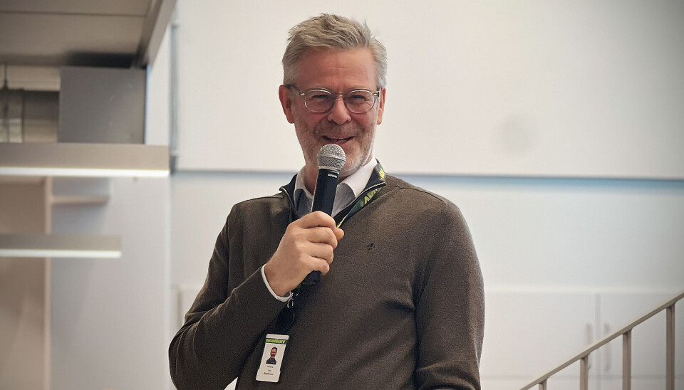 Tor Bækkelund i RunwayFBU under åpningen av Akers nye tech-hub på Fornebu.