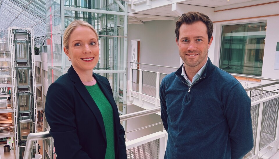 Administrerende direktør Anna Turvoll og gründer Robert Ekrem i Völur.