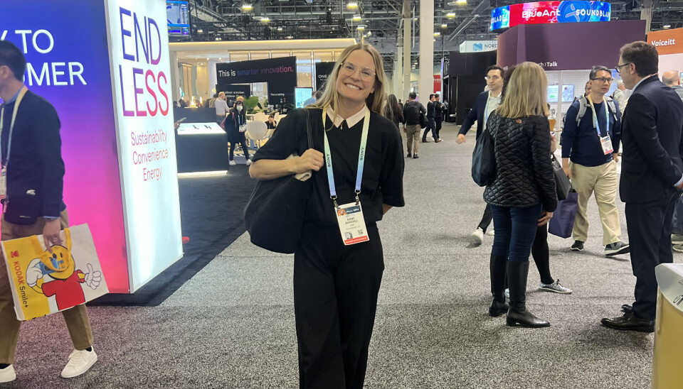 Anne Karen Aanonli under CES-messen.