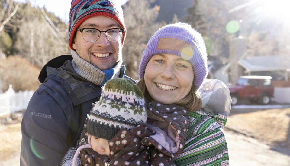 Eivind Morris Bakke med familien.