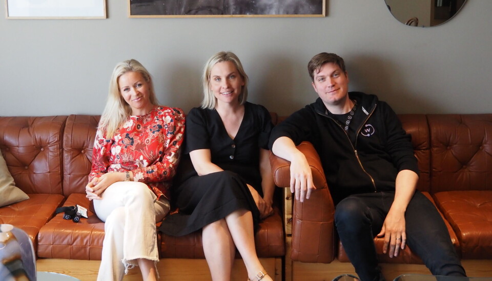 NY LEDERGRUPPE: Fra venstre: Vekst-sjef Ida Barth Thomassen, den nye CEOen Karin Berg og teknisk-sjef Ole-André Riga-Johansen.