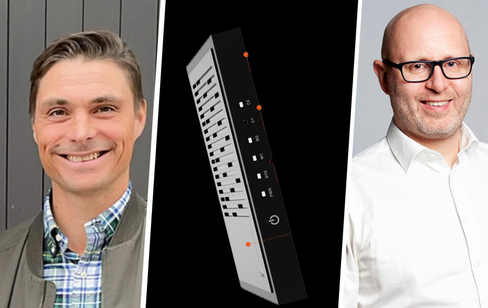 Partner i Idekapital, Kristian Øvsthus, ruteren til Celerway Communications og gründer Audun Fosselie Hansen.