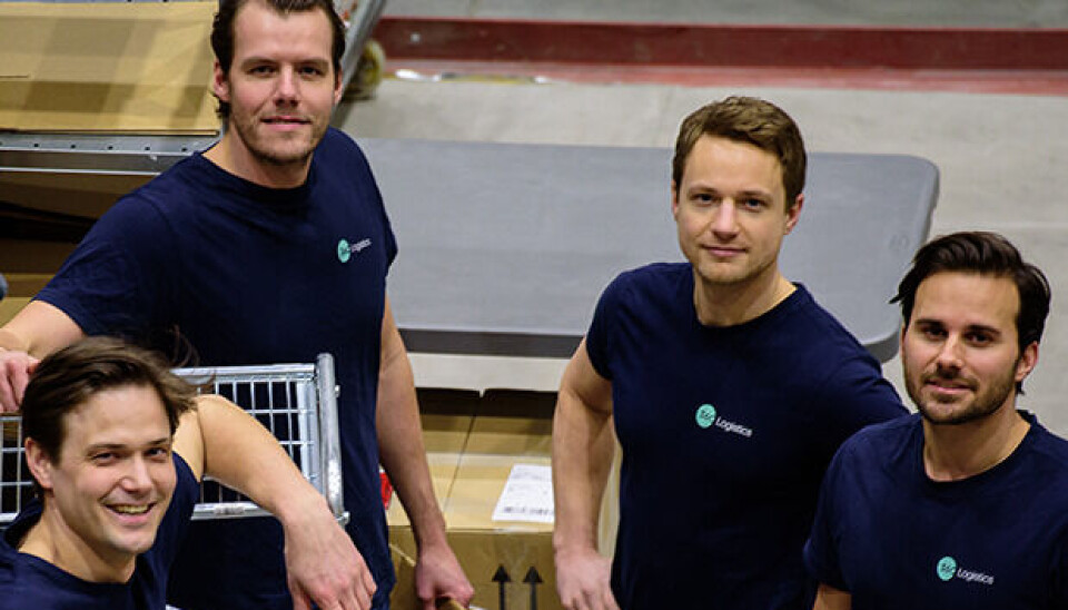 Flyttet: I desember flyttet 360 Logistics til et nytt anlegg mellom Drøbak og Oslo. Gründer Gustav Jebsen startet selskapet i 2017 (til venstre).